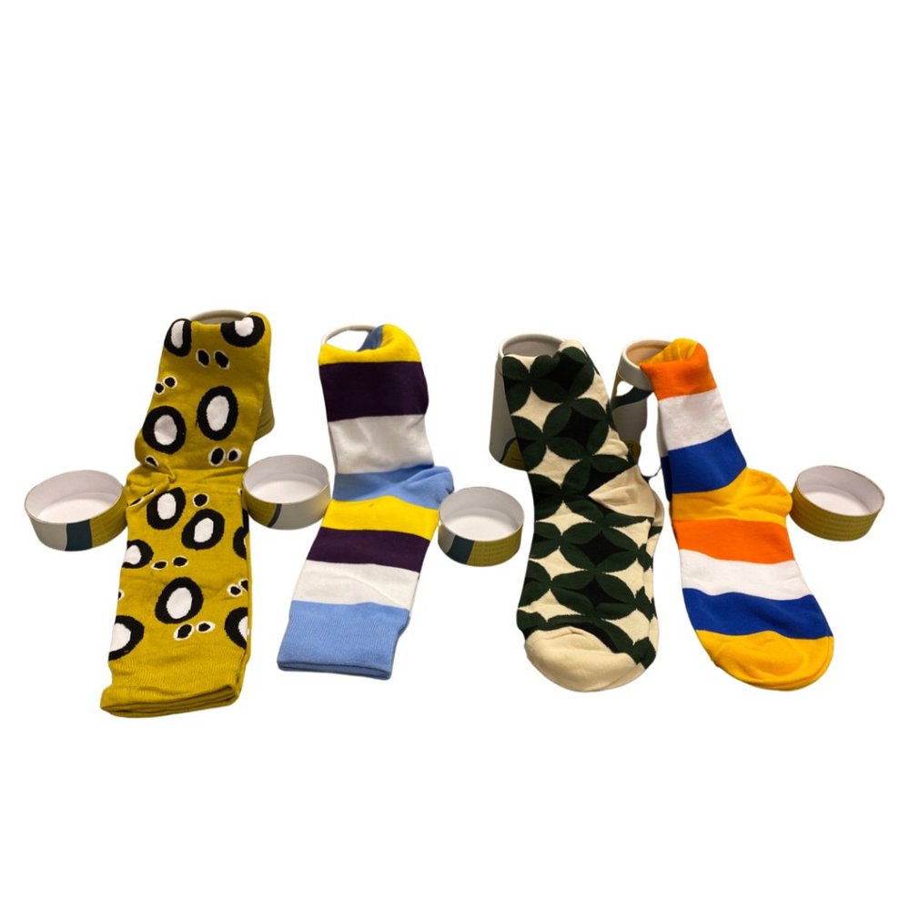 CitySokken Fun Socks for Men - Crew Socks Men's Dress Socks Colorful- 4 Packs
